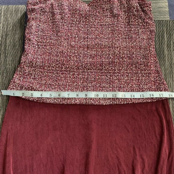 Alex Evenings Petite 6P Maxi Dress Formal 2 Pc W/Jacket Stretch Pink Sparkle - Picture 12 of 12